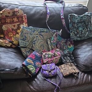 Vera Bradley LOT of Colorful Patterned Women's Bags Collection